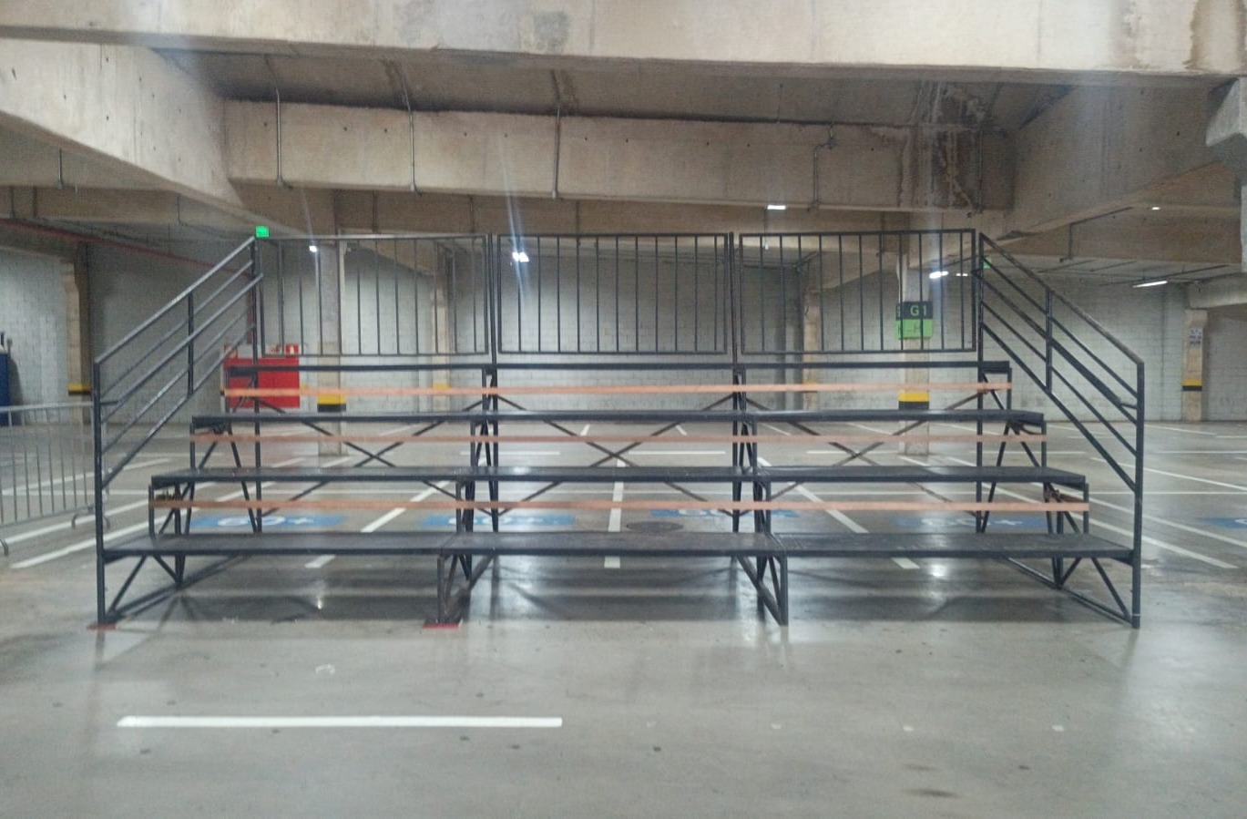 Arquibancada modular para evento