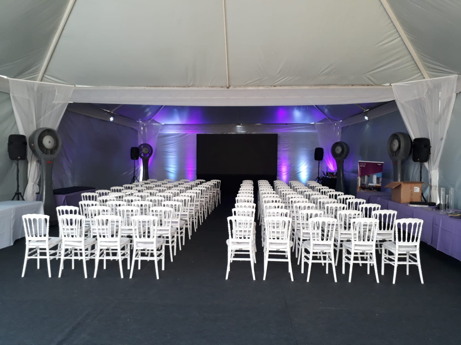 Equipamento de climatiza&ccedil;&atilde;o para evento