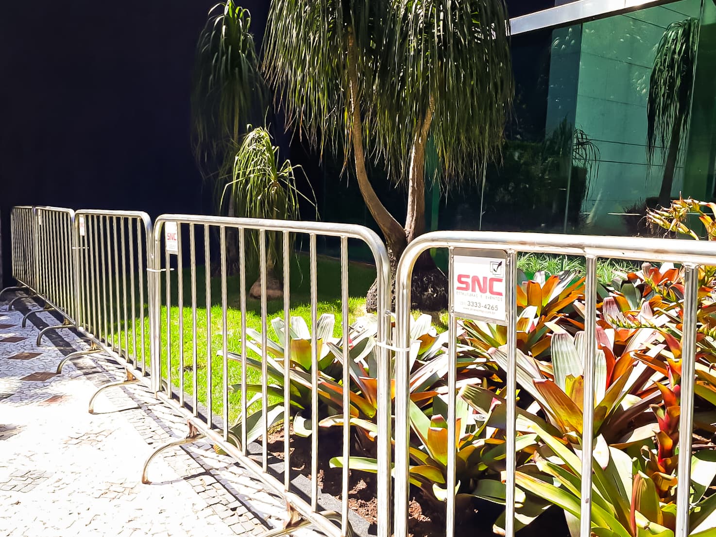 Grades para organiza&ccedil;&atilde;o de p&uacute;blico em evento