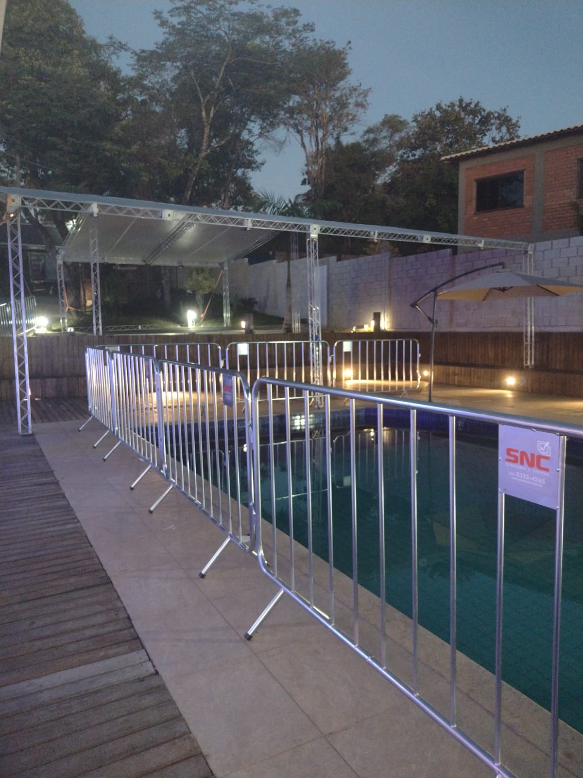 Grades para controle de acesso em evento