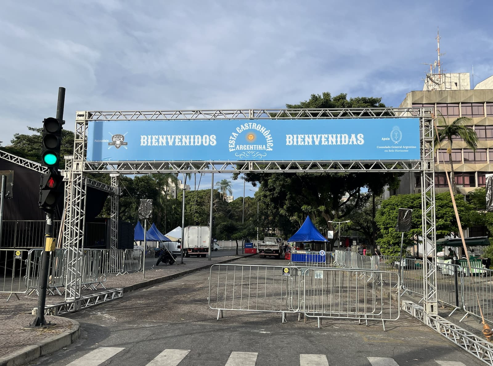 P&oacute;rtico em Boxtruss para entrada de evento