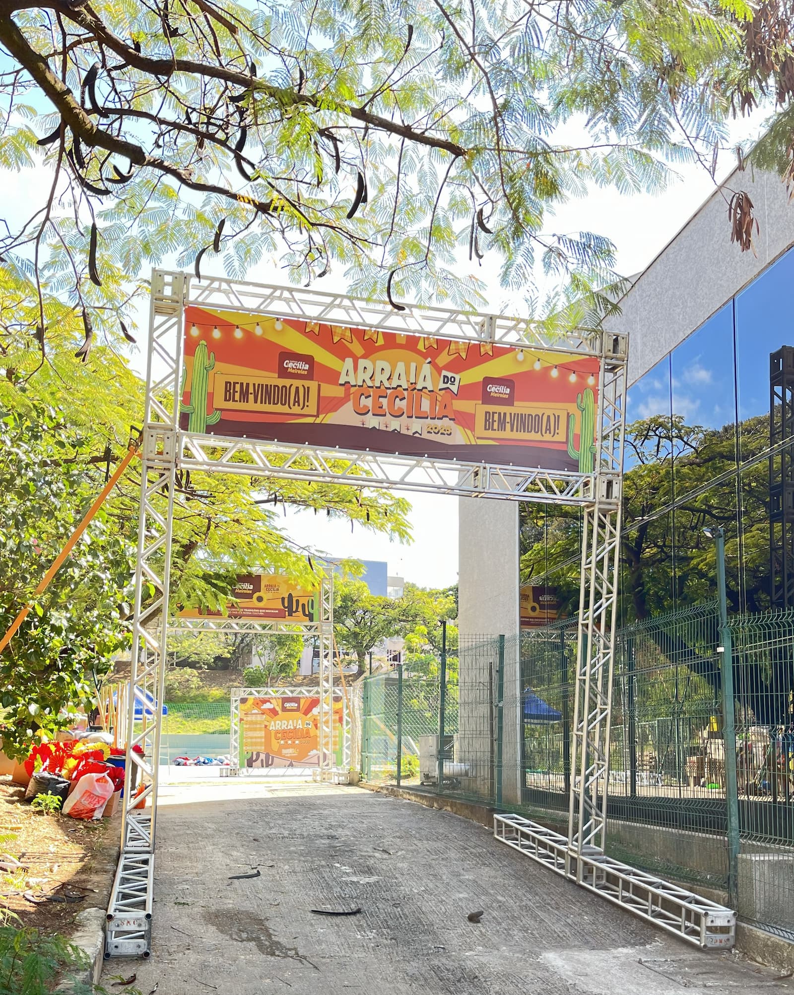 Pórtico promocional em evento