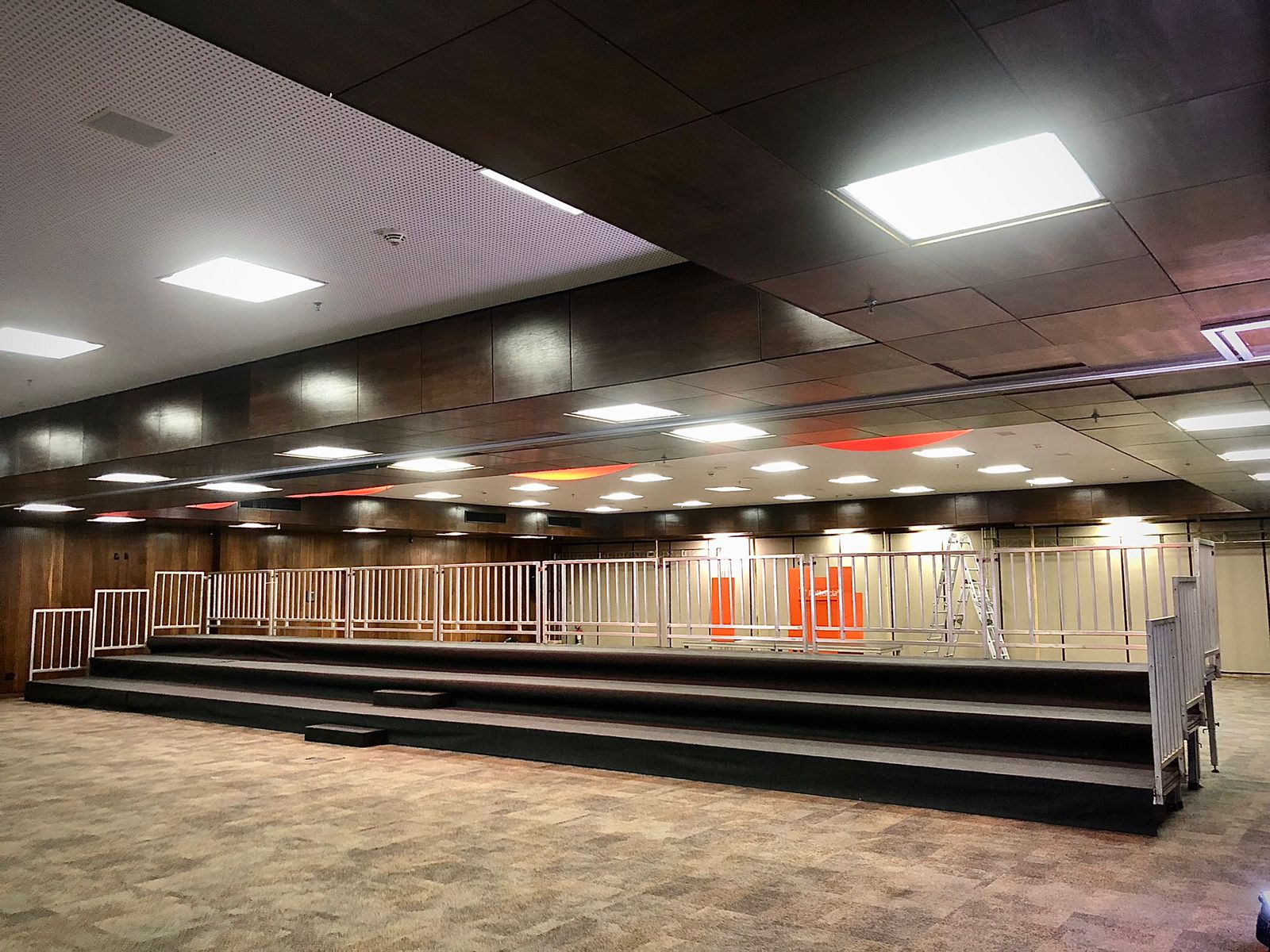 Pratic&aacute;vel montado para evento